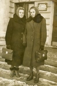 Студентки техникума железнодорожного транспорта. Орёл.1956г.