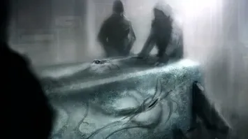 А не надо было размораживать... 
А то ишь, что удумали - дырки сверить во льду.