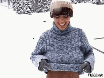 Больше снега.