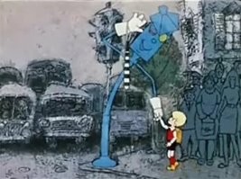 Фонарь знакомый. По мультфильму "Малыш и Карлсон".