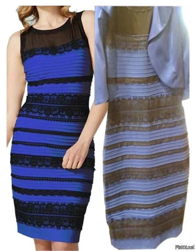 Хм... Я вижу бледноголубоватый и коричневатый (тёмное/грязное золото) цвета. 

А две картинки ниже, резко отличаются. 
Там, действительно, чёрный и синий цвета (на левой). 

В общем, красители дерьмо, вот и выцвели. 
Это к производителю вопросы.