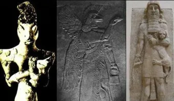 Ануннаки... 
И ещё несколько рас внеземных, кто нами управляет...