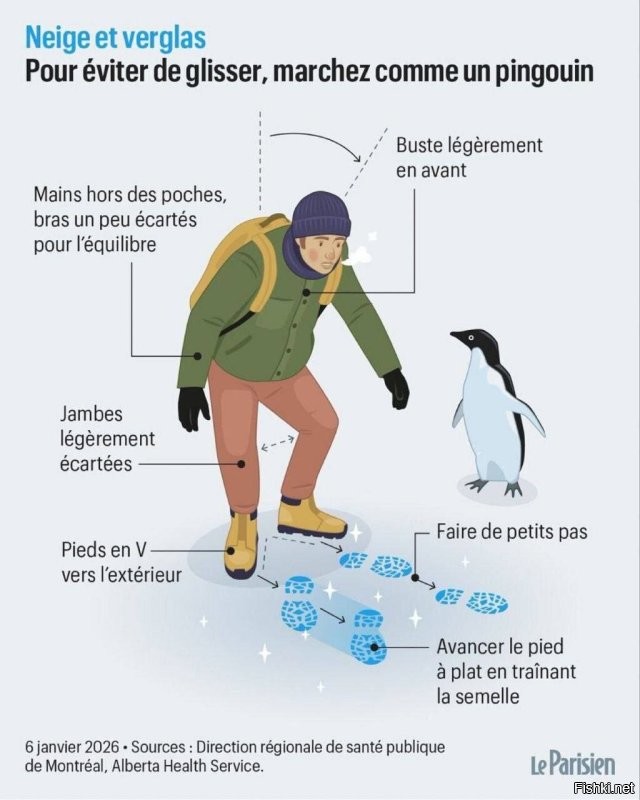 Издание Le Parisien советует парижанам, как одеваться и передвигаться во время снежного коллапса во Франции.

К слову, французы часто не меняют шины на авто на зимние и из-за этого в Париже стоит общественный транспорт. В других странах Европы, попавших под снегопад, ситуация похожая. 

Забавно, что эти ребята орут о войне с Россией, потому что по российским меркам там просто снежок выпал.