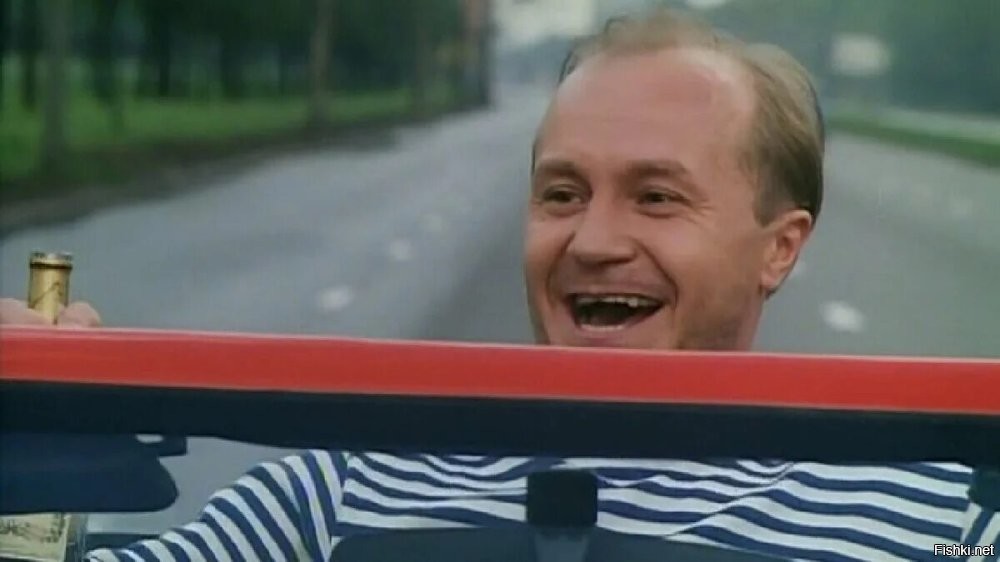 «Мама, не горюй» (1997): «Железный такой морячок, твёрдый, как шанкр, пули от него отскакивают».