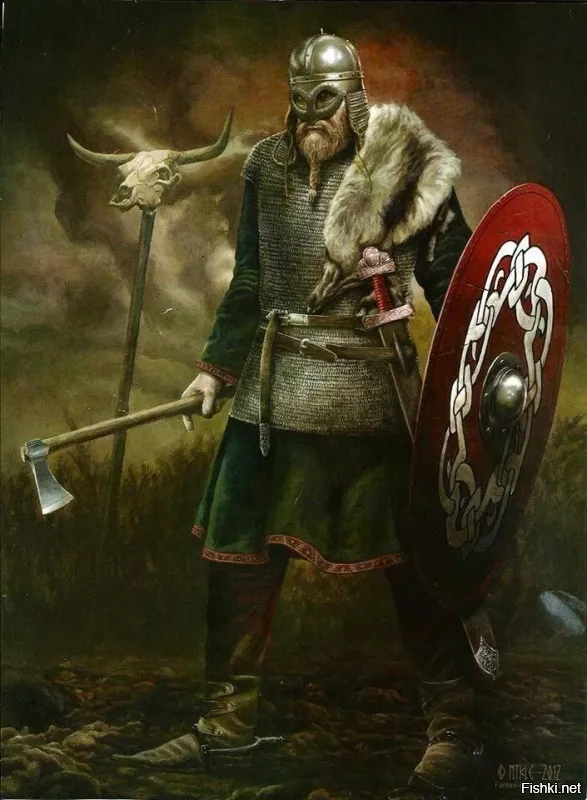 Измельчали викинги что-то, со старушкой враждуют, дом свой от атаки защитить не могут. Не то что деды были))))