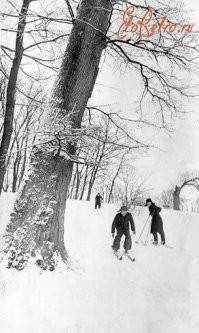 Да бл....! Я в детстве каталась с горки в парке рядом с домом. Там была куча деревьев и в конце незамерзающий толком ручей.  Почему же я не билась и не падала в ручей? Может потому что всякими ватрушками тупыми не пользовалась, а каталась на нормальных санках и ими рулила не хуже Шумахера? Вот так как на первых двух мы катались. На третьем фото современный вид, а в моё время там был пустой склон и всё, всё горка. С того места откуда снято как раз был самый крутой склон с изобилием деревьев и там просто слалом устраивали. В основном лыжники взрослые, но было несколько смельчаков на санках и я в том числе. А вот на последнем фото как теперь страхуют катальщиков там. За спиной фотографа как раз тот ручей и теперь там растягивают сетку. А у нас всё зависело от твоего умения и мозгов. Вот реально нынешнее поколение желает жить в мягкой коробочке с ватой, а если ватка не достаточно мягкая, то сразу в суд.