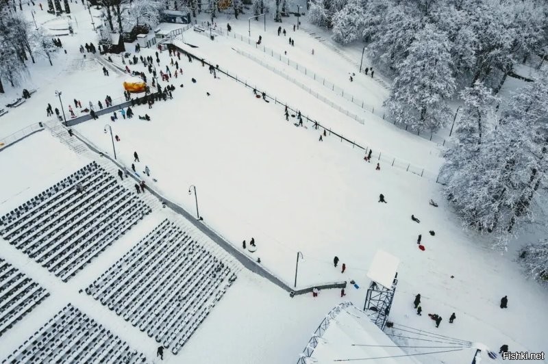 Да бл....! Я в детстве каталась с горки в парке рядом с домом. Там была куча деревьев и в конце незамерзающий толком ручей.  Почему же я не билась и не падала в ручей? Может потому что всякими ватрушками тупыми не пользовалась, а каталась на нормальных санках и ими рулила не хуже Шумахера? Вот так как на первых двух мы катались. На третьем фото современный вид, а в моё время там был пустой склон и всё, всё горка. С того места откуда снято как раз был самый крутой склон с изобилием деревьев и там просто слалом устраивали. В основном лыжники взрослые, но было несколько смельчаков на санках и я в том числе. А вот на последнем фото как теперь страхуют катальщиков там. За спиной фотографа как раз тот ручей и теперь там растягивают сетку. А у нас всё зависело от твоего умения и мозгов. Вот реально нынешнее поколение желает жить в мягкой коробочке с ватой, а если ватка не достаточно мягкая, то сразу в суд.