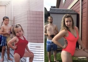 Грудь у девушки даже меньше стала....