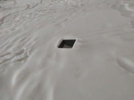 У нас, конечно, не Камчатка. Но урна из последних сил старается оставаться урной, ей сейчас не легко.