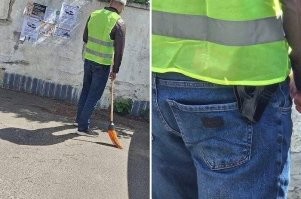 В царские времена дворники были младшими полицейскими чинами.

А этот уж не из тех ли "дворников", что работают во время парадов?