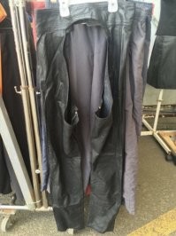 Защитные штанины для верховой езды, одеваются поверх обычных брюк.
При чем тут религиозность? Автор извращенец.