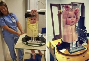Маленьким деткам рентген тоже занятно делают.