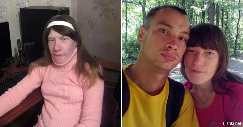 Самец и самка паука-золотопряда