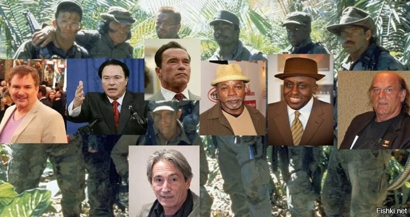 Джесси Вентура (Блейн) однажды пришёл в спортзал раньше Арнольда и вылил на себя воду, мол, это пот. Шварц подумал, что Вентура работает дольше, чем обычно, и сам начал приходить раньше. Джесси стал ещё раньше, и так, приходя раньше друг друга, они начали приходить в 4 часа утра.

Сонни (Билли) получил роль в фильме с одним условием. Страховая компания, курирующая фильм, настояла на том, что к нему должен был быть прикреплен телохранитель. Защищать нужно было не его, а других актёров от него! 
Сонни Лэндэм любил подраться. 

Для Шейна Блэка (Хокинс) и для Джесси Вентуры (Блейн) это был актёрский дебют.

Билл Дьюк (Мак), "охотясь" на Хищника, передразнивает Литл Ричарда, напевая строчки из песни «Long Tall Sally» . 
Эта песня звучит в начале фильма, когда они летели в вертолёте.