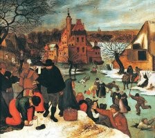 Если верить Брейгелю то еще в 17-ом веке такая ситуация была нормой.