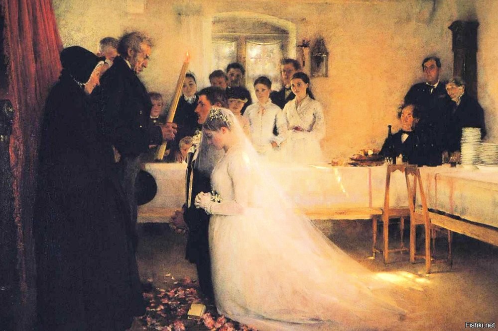 х. Василий Пукирев 1862г. Отчетливо видно кто на скольких коленях стоит.