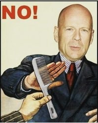 Как лысый с 5-ти летнем стажем ( большие залысины ) заявляю - брехня !
Щетина на скулах не мешает спать , а на черепе мешает ? Да ? 
Утром бреешься , пару капель геля для душа на череп , крем для бритья на скулы ,
помазок в руки и оп-ля ... мальчик - колокольчик !  
... и как бонус , тело мокрое  ,  умываешься по пояс !