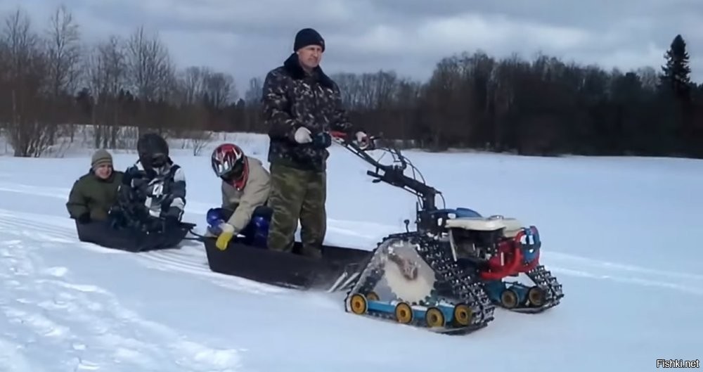 Прикольно.
Гусеничная приставка ещё проходимее...