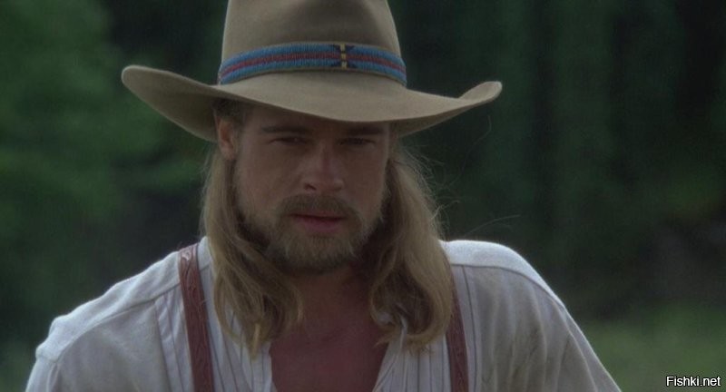 Автор или авторы, например «Легенды осени» хоть смотрели?? Там Бред Пит играет Тристана, среднего из братьев! По фильму, абсолютно дикий и протестующий против всех устоев, этикетов и мод персонаж! Так что его длинные волосы и борода, кстати не всегда, вполне вписываются в сценарий! Классный фильм, классные актеры, очаровательная Джулия Ормонд!