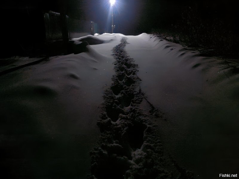 И чего минусят? 
Линейкой замерили, ради интереса. 

И это еще часа три назад было. 
А снег всё ещё идёт. 

Не город, трактор за свой счёт. 

___

Вчера, в предверии сегодняшнего снегопада, с крыши террасы снег счищали. 
А то, если ещё насыпает, могло и поломать. 
И так умахались лопатами. 
Примерно 30 квадратных метров, толщина снега выше колена. 
Вот и прикидывай, кубов 15, уже спрессованного за зиму, снега. 
А кое где и лёд намёрз в оттепель и с крыши дома съезжал.