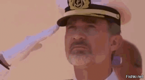 В Испании во время церемонии поднятия флага полотно порвалось и упало