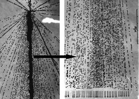 Мсье не знает, как на фотоплёнке и фотопластинах выглядят следы распада одного единственного ядра? Там всего нескольких частиц достаточно, чтобы плёнку испортить.  А для науки и медицины важна чистота, там любая клякса может привести к неправильным выводам.