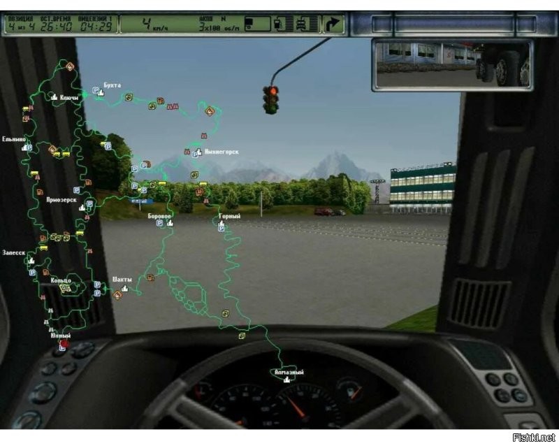 Зато музыка хорошая! 

Эх... Помнится, в "Дальнобойщиков" играл. 
Заменил файлы музыки на Металлику (с переименованием). 

Так, когда эта композиция начиналась, так "по зеркалам" начинал фуру искать.