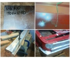 Ага, я ещё решил "на века" делать. 
Миллиметровую оцинковку взял. 

Задолбался в Гефеста играть, когда вручную профиль выгибал. Без станков. 



Можно было и 0.7-0.8 мм обойтись.