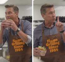 А BurgerKing конечно же поехали троллить Мак.
Директор БК сразу выпустил видео где он с аппетитом уплетает воппер .