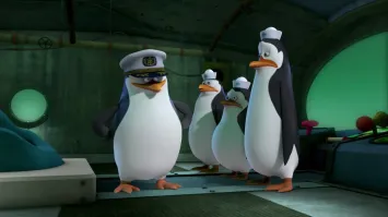 Комичный эпизод из жизни пингвинов