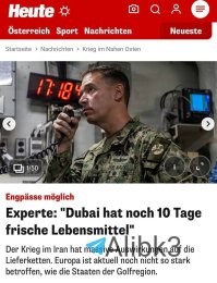 У Дубая остались запасы свежих продуктов только на 10 дней из-за закрытия аэропортов и трудностей с морскими перевозками в результате войны в Иране.