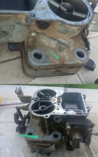 Ну, хз. 
Вот фото моего карба, трещины нет. След от литья такой же.