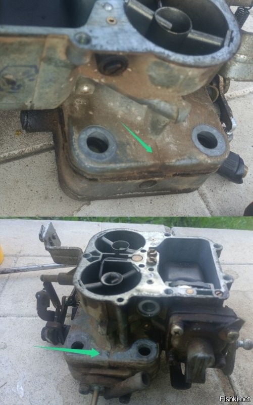 Ну, хз. 
Вот фото моего карба, трещины нет. След от литья такой же.