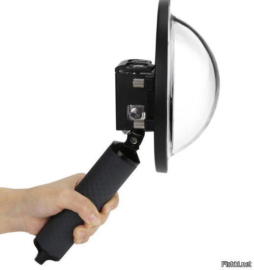 Фотка реальная. Вероятно използовалась вот такая приблуда(dome port).