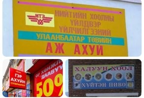 Я попробовал японский (автоопределитель языка), китайский и монгольский. 

Результат одинаковый.  

Решил, что раз пост о Монголии, то пусть будет монгольский.