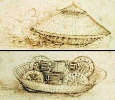 Герберт Уэллс, крестный отец танков.
=================
А Леонардо да Винчи точно не при чём?