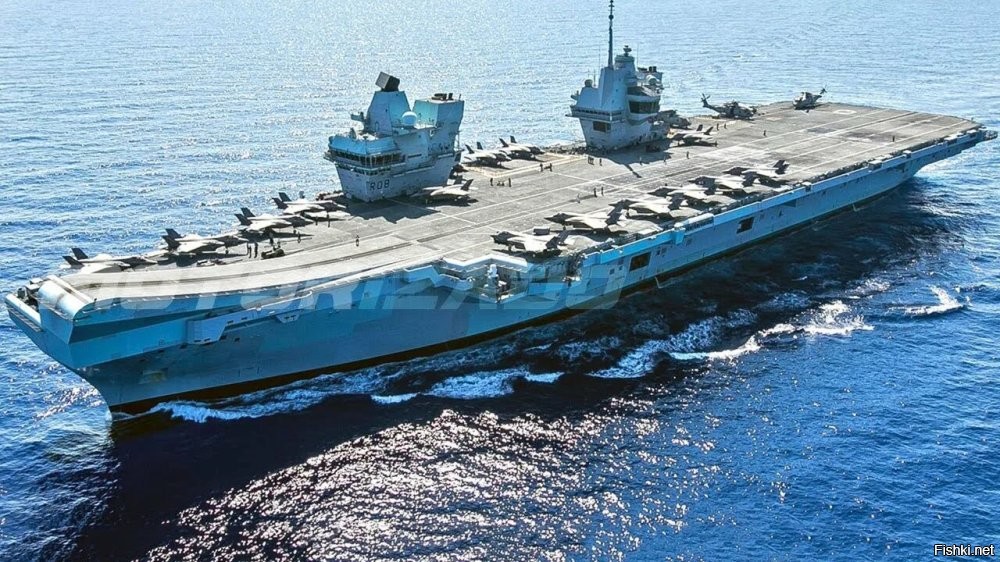 HMS Queen Elizabeth авианосец класса «Куин Элизабет» Королевского военно-морского флота Великобритании.