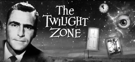 The Twilight Zone. Тот самый, чёрно-белый с Родом Серлингом. Не знаю, правда, существует ли перевод на русский язык. Из современного поделия разве что Чёрное Зеркало может с ним сравниться по сносу крыши.