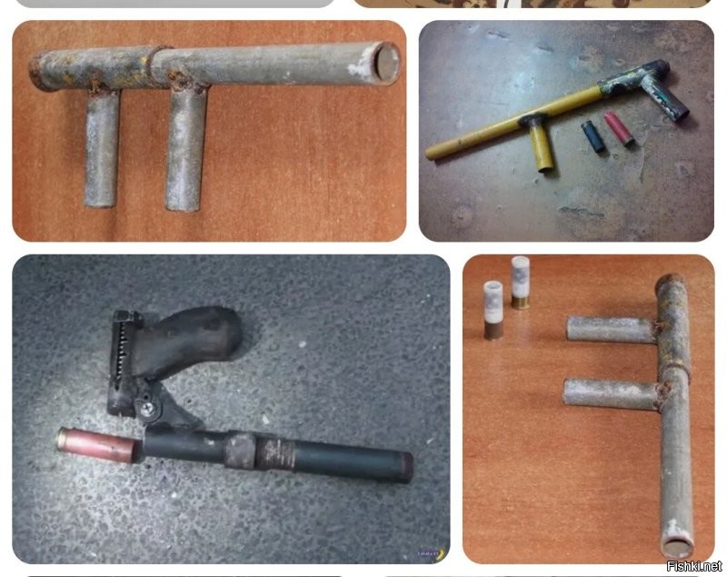 Это уже пружина нужна, несколько деталей. 
А так... 
Две трубы и "гвоздь".