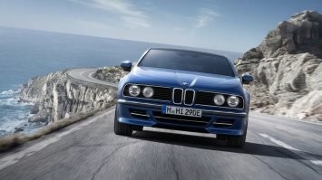 ИИ для БМВ всё время ноздри дорисовавает. Попросил из разных десятилетий. А новая с усами. Так что необычно.