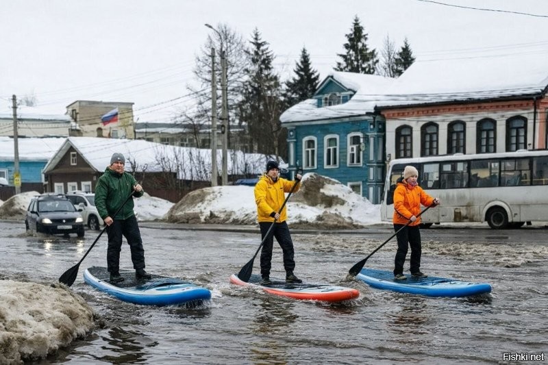 Торжок стал новым центром притяжения для любителей сапсерфинга.