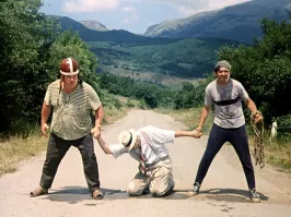 Попытка остановить мотоцикл своим телом