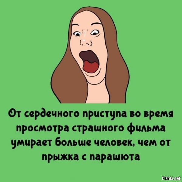 Это потому, что фильмы смотрят больше людей, чем прыгают с парашютом. Что, лядь, вообще за сравнение? Так можно сказать, что под копытами лошадей погибло больше людей, чем под колёсами автомобилей. И хрен поспоришь.