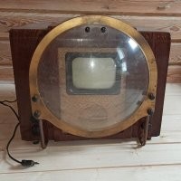 Это потому, что сейчас телевизоры плоские. А вот когда Гагарин летал все было как вы говорите - круглый кинескоп и круглая линза - в итоге - шар. )))