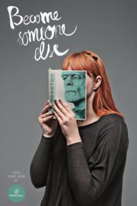 Фотка обложки вместо лица,еще до того как это стало мейнстримом!)