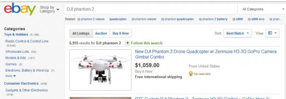 "...стоимостью 580 долларов"
Уже 580 ?
ТРИ дня назад был этот пост, и цена там была 1000 долларов.

P.S. Для справки, этот квадрокоптер, с подвесом для камеры, стоит не меньше 1000 уе.