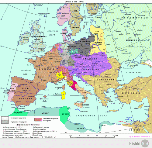 Карта 1799. Кто найдет украину? :)