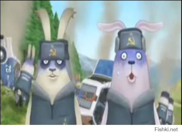 USAVICH - популярный в Японии мульт о русских зайцах, его на 2х2 когда то показывали