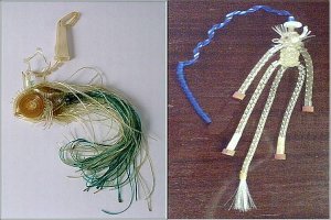 Рыбок и чертиков крутили из капельниц,вешали под зеркало чтоб болтались))  А если у тебя была Решетка на заднее стекло..  Ты вообще крутой,как дорога к счастью)))