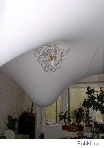 Резиновое изделие на потолке тоже предохраняет  